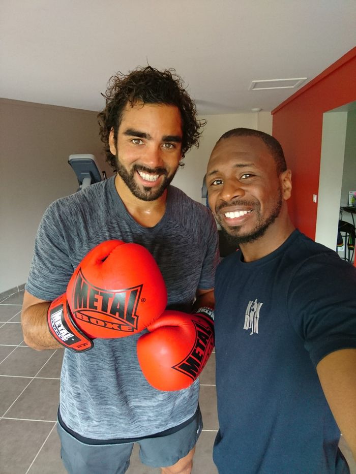 Modibo Diarra et Yoann Huget, gants aux mains